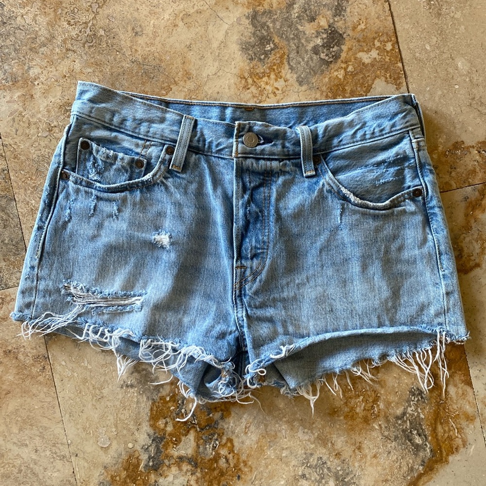 Levi’s 501 Light Wash Jean Shorts